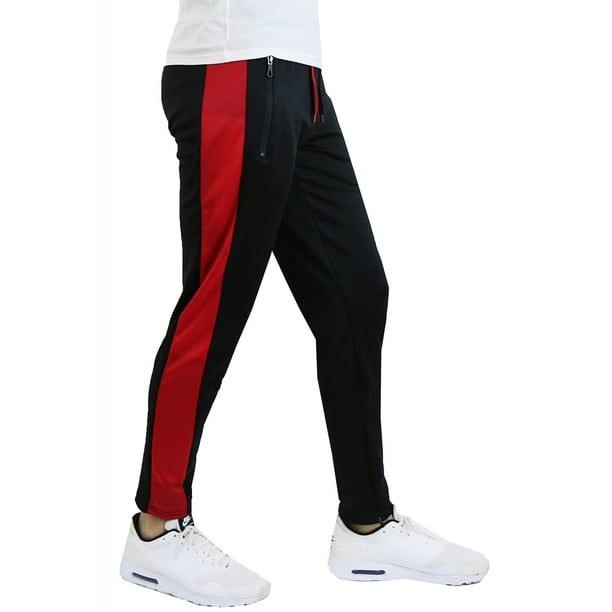 Mens Track Pants Stripe Jogger Moisture Wicking Active Training Cross Fit Run Mens Track Pants Stripe Jogger Moisture Wicking Active Training Cross Fit Run